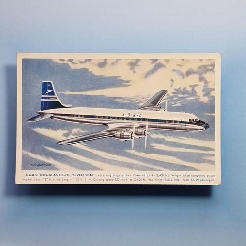 Commercial aircraft postcard - commercial,