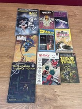 Bundle of 9 Vintage Sci-Fi Paper Back Books Job Lot