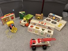 Collection Of Retro Vintage Fisher Price Toys