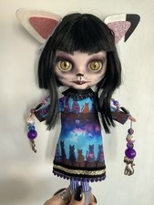Custom Ooak Cute Kitty Cat Blythe Doll