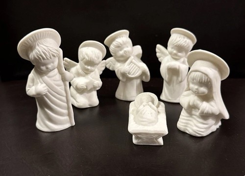 Nativity decor white porcelain - decor,