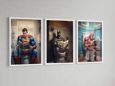 Superhero Comic print Superman