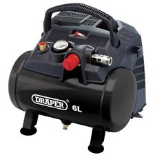 Draper 02115 6 Litre Oil Free Small Compact Portable Air Line Compressor 1.5HP