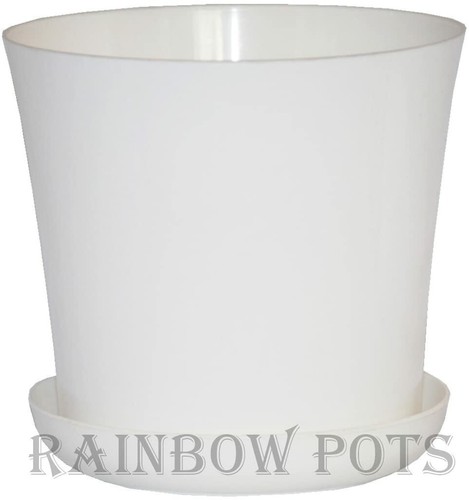 Flower pots gloss plastic - flower,
