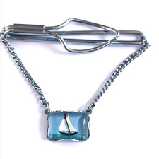 Vintage Silver Tone Chrome Tie