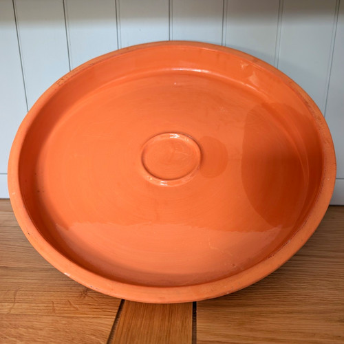 Large glazed terracotta round - large,