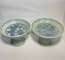 Two Antique Chinese Blue And