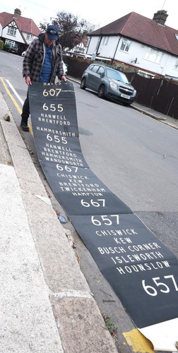 London trolleybus destination - london,