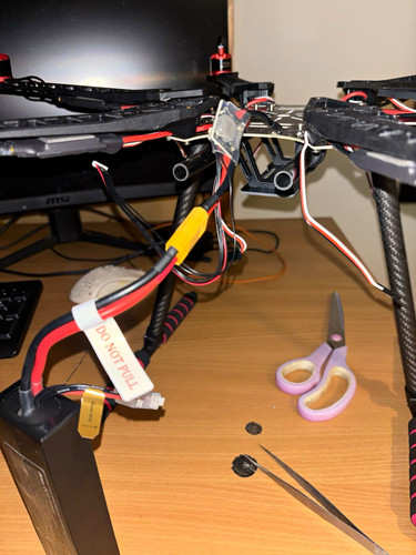Carbon fibre quadcopter - fibre,