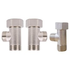 Compact Brass T Valve Adapter