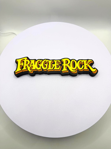Fraggle rock logo sign - rock,