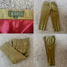 House of Bruar, Tartan Plaid 100% Pure New Wool Trousers, Size UK 16, Scottish