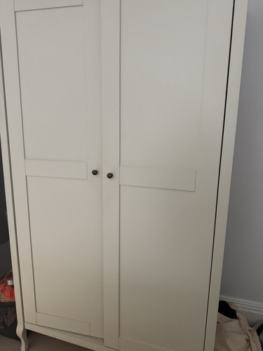 White freestanding wardrobe 2 - freestanding,