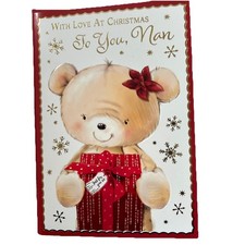 Nan Christmas card 7x5 inch