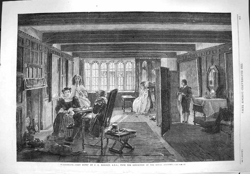 Original old antique print - original,
