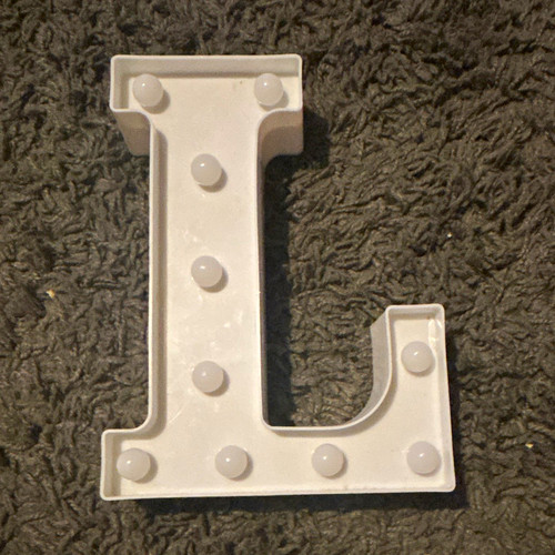 White led marquee letter - white,