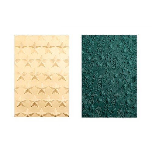 Flower star embossing - star,