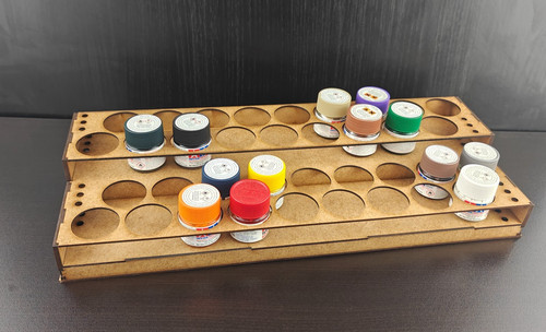 Paint stand pots - 36, rack