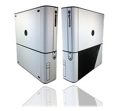 Textured white carbon skin - white,