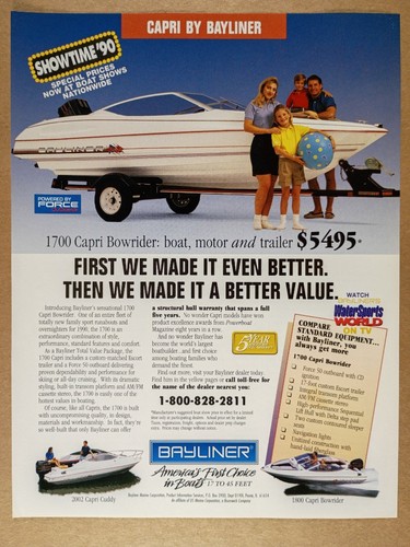 1990 bayliner 1700 capri - bayliner,