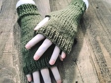 Fingerless Knitted GLOVES