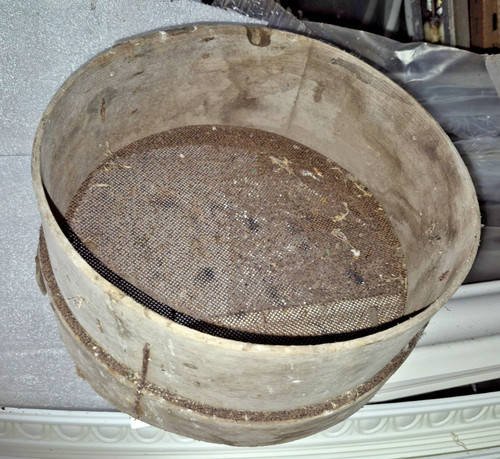 Garden sieve vintage wooden - garden,