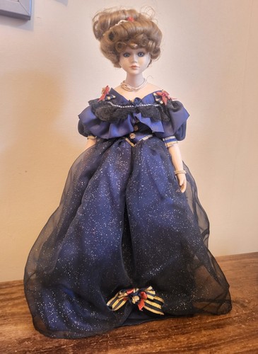 Vintage porcelain doll - porcelain,