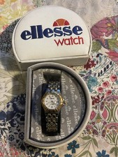 Vintage Ellesse Stainless Steel /Gold K18 03-0034 Sports Watch  200m