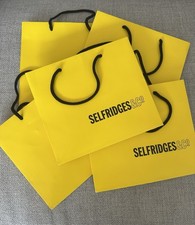 Selfridges Shopping Bag (Small) Glossy Sturdy Reusable 25cm x 22cm x 10 cm