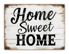 " Home Sweet Home " Metal Welcome Sign Kitchen Home House Garden