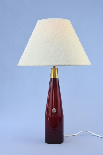Red glass table lamp kastrup - lamp,