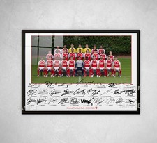 ARSENAL 2026 SIGNED PRINT POSTER 2025 TEAM PHOTO SQUAD SAKA ARTETA GIFT  FRAMED