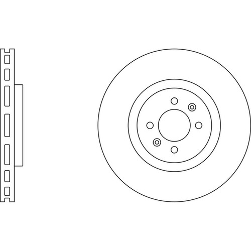 Brake discs vented for - 2x,