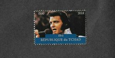 Elvis Presley stamp 2018-TChad Pop  music-mnh unmounted mint