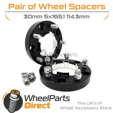 Bolt-On Wheel Spacers (2) 5x165.1 30mm for Land Rover Defender [L316] 90-16