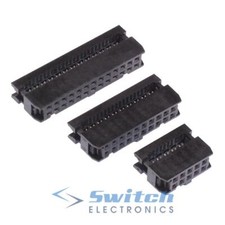 6 to 64 Way IDC Cable Mounting Socket Connector 2.54mm Pitch