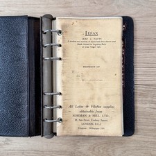 Vintage Lefax Leather Filofax