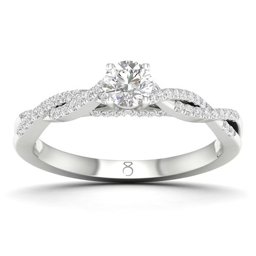 18ct white gold twist - 18ct,