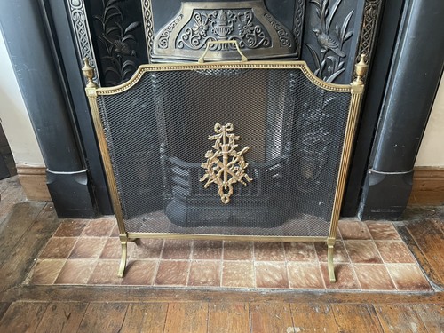 Fabulous 1900s fireguard brass - fabulous,