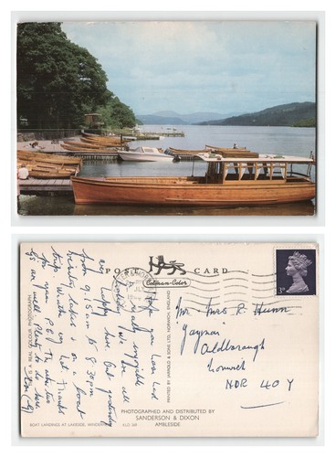 Postcard boat landings - boat, at