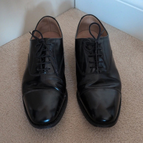 Loake men black leather - men's,