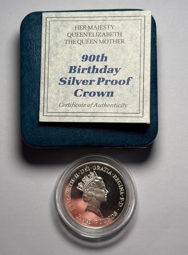 1990 silver proof five pound - proof,
