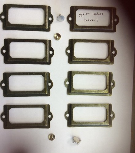 Vintage drawer label - 8,
