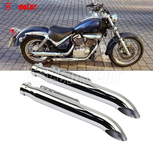 2pcs chrome exhaust muffler - 2pcs,