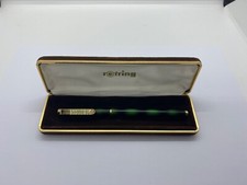 Rotring Green Marble Effect Ballpoint Pen & Case - No Ink