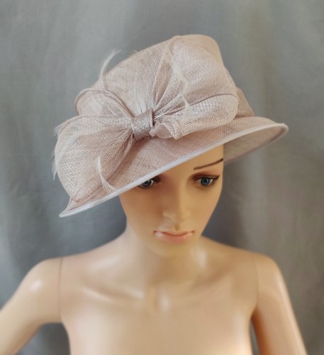 Silver beige sinamay - silver,
