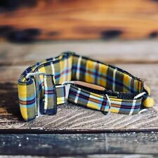 Cornish tartan dog collar -