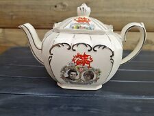 VINTAGE SADLER CUBE TEAPOT PRINCE CHARLES LADY DIANA WEDDING COMMEMORATIVE 1981