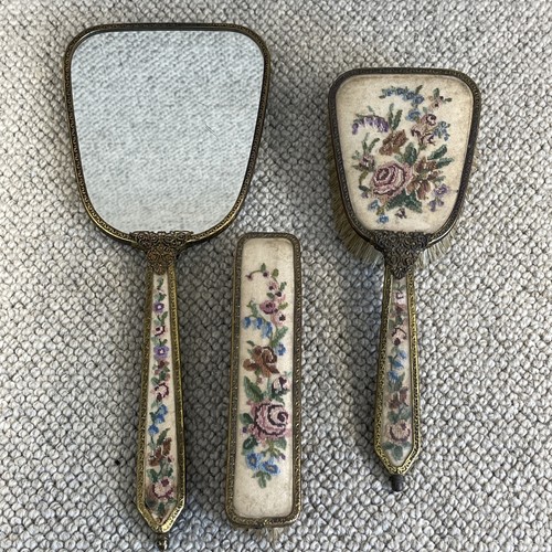 Floral needlepoint dressing - needlepoint,