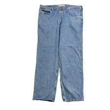 Lee Jeans W42 L32 Mens Light Blue Baggy Relaxed Straight Fit Vintage Denim
